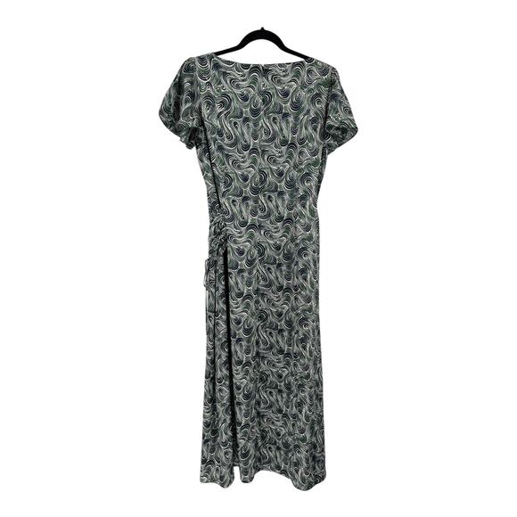 Cinq a Sept Dress Kacydie abstract slit midi size 10 - Picture 5 of 9